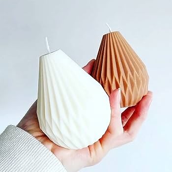 Bougie Moulée Courte Rainurée